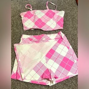 Rue21, size small, pink/white